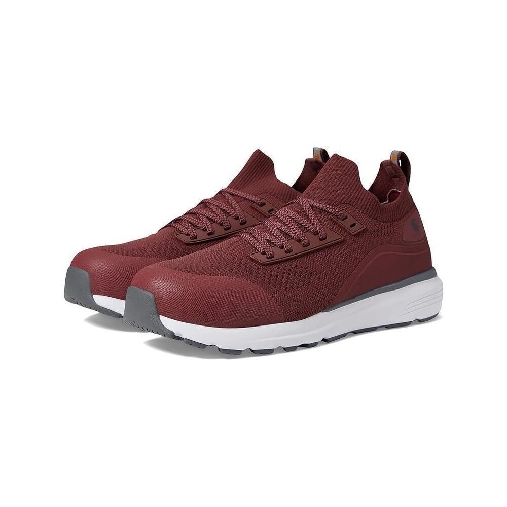 Carhartt Haslett SD Work Shoes Womens 8 M Burgundy Nano Safety Toe Sneaker